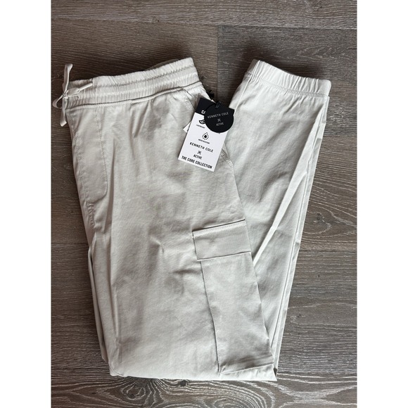 Kenneth Cole Other - Kenneth Cole Active Tech Jogger Ankle Zip Cargo Lightweight White Size XL